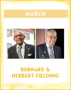 BERNARD & HERBERT FIELDING - SC African American History Calendar March