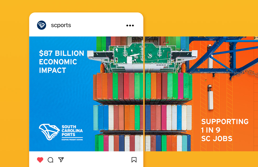 SC Ports Economic Impact Campaign Instagram Image